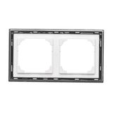 Interdediate switch with LED indicator light without pictogram, 10AX, black matt