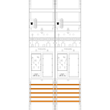 Meter field ER26DS-HSP, H=1050mm, 2-field, 2-eHZ with DS, 2 HSP, 2 Res. (ER26DS-HSP)