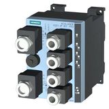 SCALANCE X201-3P IRT PRO, managed Layer 2 switch, 1x RJ45, 3x SCRJ, push-pull