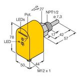 Flow Monitoring Immersion Sensor with Integrated Processor   FTCS-N1/2A4P-2AP8X-H1140
