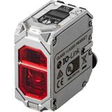 Photoelectric sensor, aluminum die cast (chrome plating) case, red las