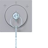 Centr.pl. key switch. lock., key removed. 0-pos. A.x/C.x titanium