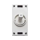 TOGGLE WHITE 2W+CENTER OFF PUSH.10A