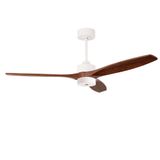 Fan Stem Evo ø1220mm Play White with Dark Wood Blades