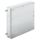 Klippon TB MH (Terminal Box - Multi Hinge), Empty enclosure, stainless steel enclosure, Height: 620 mm, Width: 620 mm, Depth: 150 mm, Material: Stainless steel 1.4404 (316L), electropolished, silver