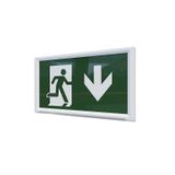 PANLUX LED luminaire EUROPA 2 EXIT down arrow 2W 130lm 6500K 3h emergency IP20