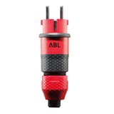 SCHUKO plug, red, 2C-Technology, 2 earthing systems, IP54
