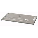 XPN4F-D-MCB06 Partition, NZM4 component mounting area/cable connection area, fixed mounting with rotary handle, main busbar back, W=600mm