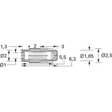 Solder receptacle, 20 A, Solder receptacle, Soldered connection