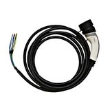 Charging cable type2, 20A 3-phase, 7.5m long, open end