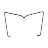 Metal retaining clip for RT PCB socket