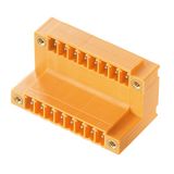 PCB plug-in connector, male header, Flange, THT solder connection, 3.81 mm, Number of poles: 30, 90°, Solder pin length (l): 3.2 mm, tinned, orange, Box