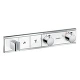 RainSelect shower thermostat, 2 functions, with shower head holder, white