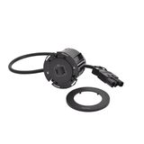 DISQ 60 1 USB A+C BLACK WITH WIELAND CORD 0,5M