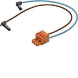 BKE voltage tap, universZ, 430mm, br/bl, plug-socket, 1 piece