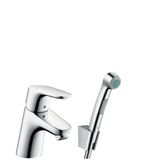 Focus 70 basin mixer with bidet, 1.60m, chrome