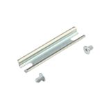 Rail, TS 15, Width: 68 mm, without slot, Steel, galvanized, chromium-plated