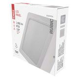 LED surface luminaire RUBIC, square, white, 18W, neutral white