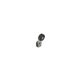 Adjustable shaped metal revolving lever with technopolymer roller ? 20 mm, with external metallic parts in stainless steel