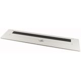 XLST3F1354 Bottom-/top plate, adjustable flange plates, for WxD = 1350 x 400mm, IP30, grey