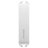ONE-WAY SWITCH 1P 250V ac - 10AX ILLUMINABLE - WITH DIFFUSER - 1/2 MODULE - SATIN WHITE - CHORUSMART
