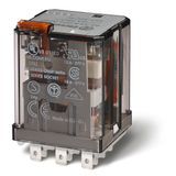 Power relay 3RT 16A 48VDC Faston 187 AgCdO with test button and indicator