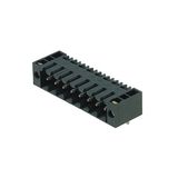 PCB plug-in connector, male header, Flange, THT/THR solder connection, 3.50 mm, Number of poles: 22, 90°, Solder pin length (l): 3.2 mm, tinned, black, Box