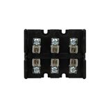 Eaton Bussmann series Class T modular fuse block, 300 Vac, 300 Vdc, 0-30A, Screw, Three-pole