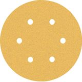 EXPERT C47 Sandpaper with 6 holes for Random Orbital Sanders 15 mm, G 8 5-pc