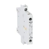 Auxiliary contact for side mounting. Screw terminals, for BF… series contactors, 1NO+1NC for BF00, BF09...BF150