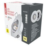 LED Spotlight SIMMI white, round, 5W warm white
