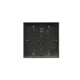 IP44 single socket outlet without frame seal - transparent flap, 16A, white