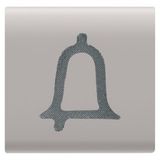 INTERCHANGEABLE BUTTON KEY - 22X22mm - BELL - NATURAL SATIN BEIGE - CHORUSMART