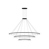 Pendant Circular Outward 3 Rings (ø2000 ø1200 ø600) LED 223.5W 13107lm 4000K White