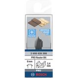 Edge forming Cove bit, 8 mm, R1 2.4 mm, D 12.7 mm, L 12.4 mm, G 46 mm