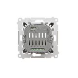 R-TV-SAT final aerial socket, (module), Simon 24, IP20/IP44, black matt
