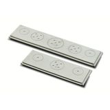 Gland plate solid rigid flange ENC12812 IP65 RAL7035