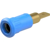 4 mm socket, plug-in connection, mounting Ø 8.2 mm, blue, 64.3010-23