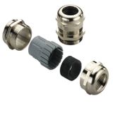 VG MS (standard brass cable gland), Cable glands, straight, M 25, 8 mm, OD min. 11 - OD max. 17 mm, IP54, IP66, IP67, IP68 - 5 bar (30 min.), Brass, nickel-plated