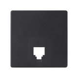 Telephone socket cover, Graphite