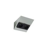 EDS wedge - furniture attachment - double socket 2x protective contact socket (STL)