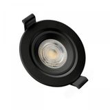 FIALE CORE FLAT GU10 IP20 FI90X26MM BLACK ROUND ADJUSTABLE