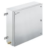 Klippon TB MH (Terminal Box - Multi Hinge), Empty enclosure, stainless steel enclosure, Height: 406 mm, Width: 406 mm, Depth: 150 mm, Material: Stainless steel 1.4404 (316L), electropolished, silver