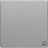 Rocker with imprinted symbol bell, Q.1/Q.3, aluminium velvety, lacquer