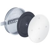 Flush-mount. junction box in-plaster with terminal block, 5 poles
