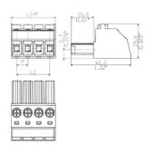 PCB plug-in connector, female plug, 7.62 mm, Number of poles: 19, 180°, Clamping yoke connection, Clamping range, max. : 10 mm², Box