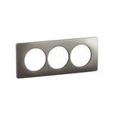 PLATE 3G 57MM SATIN STEEL