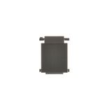 Blind for computer and telephone socket; brown matt