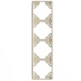 FOUR-GANG VERTICAL FRAME IVORY