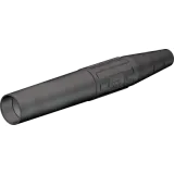 6 mm socket, crimp connection, 16 mm², black, 15.0020-21